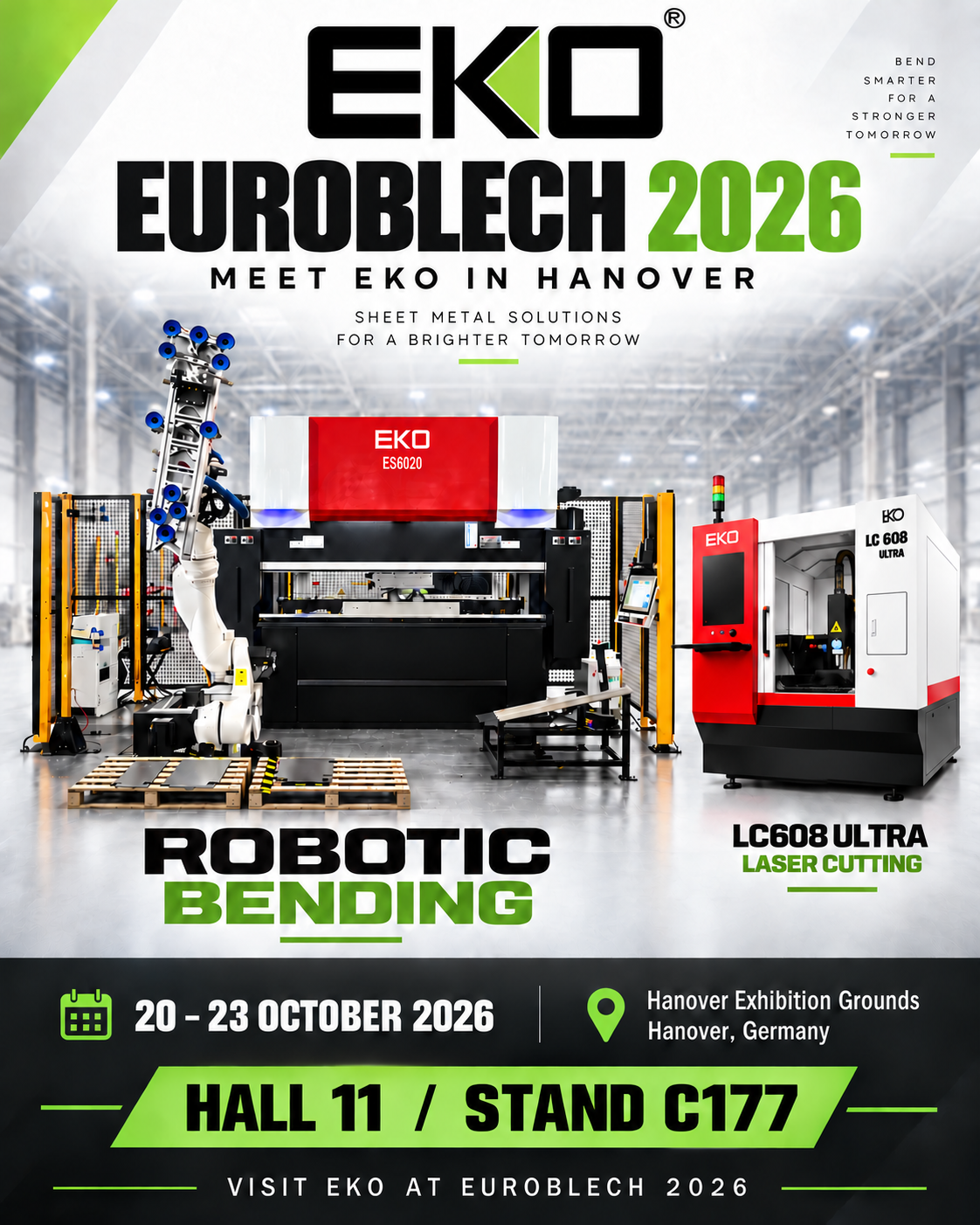 EKO’s promotional poster for EuroBLECH 2026.