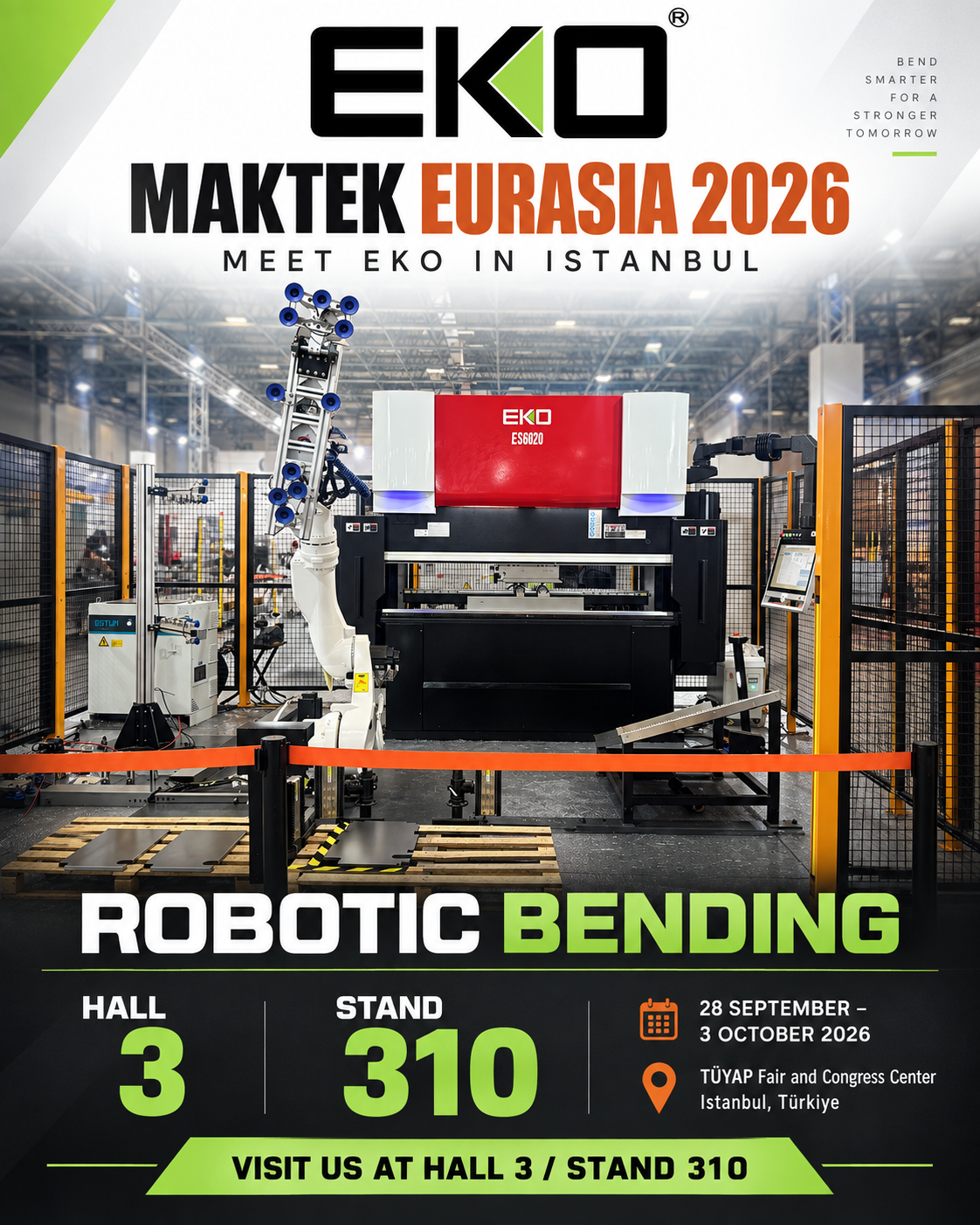 EKO’s promotional poster for MAKTEK Eurasia 2026.